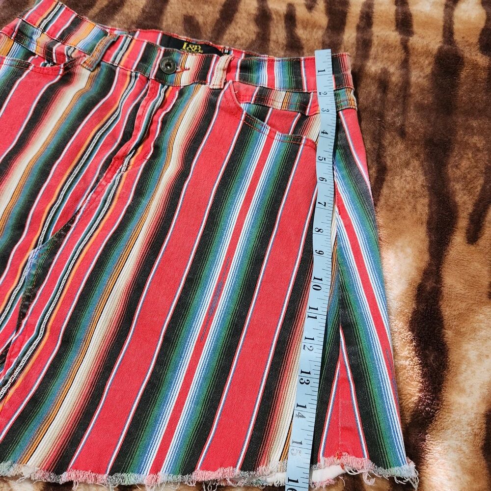Lucky And Blessed Mini Skirt Size 8 Colorful With Pockets - Picture 3 of 13